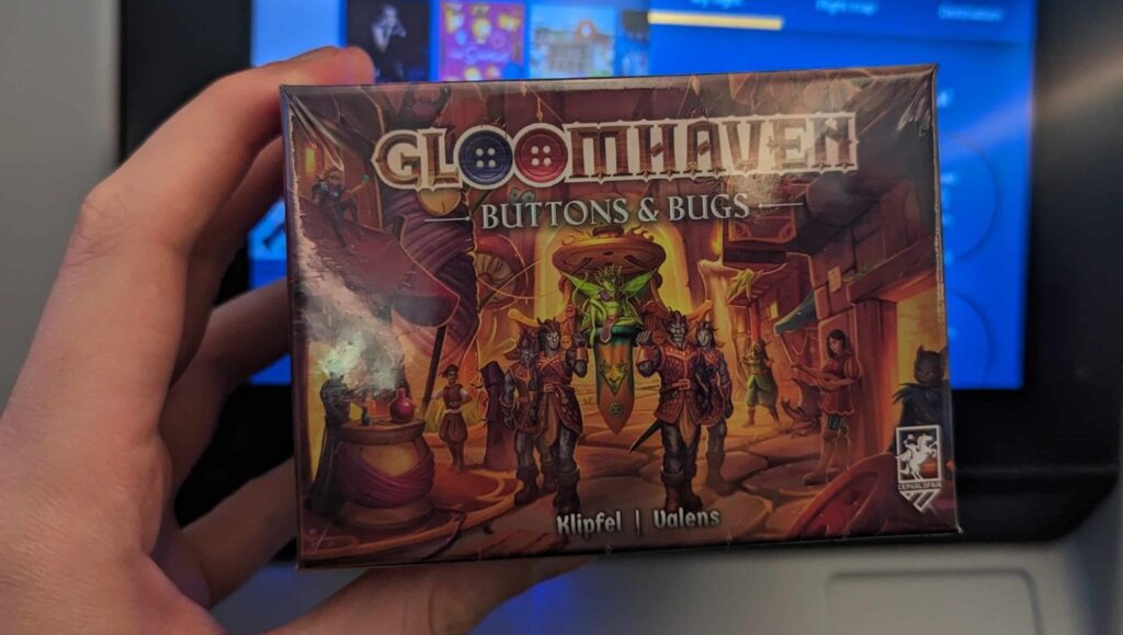 How does Gloomhaven: Buttons & Bugs fare as an in-flight experience?