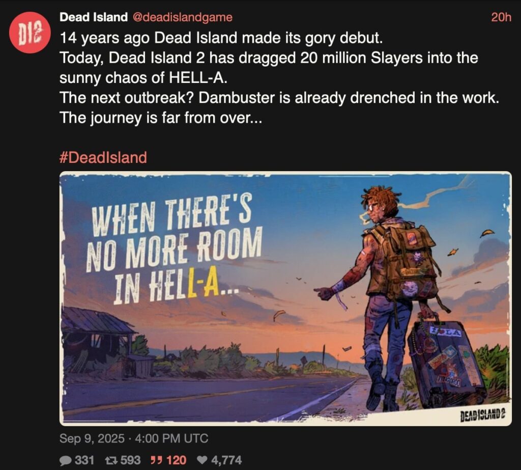 Dambuster tease Dead Island 3, but where will the next outbreak be?