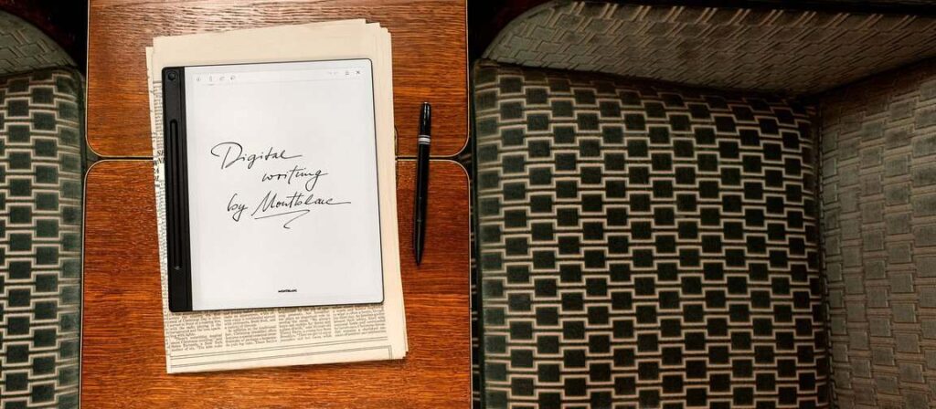 Montblanc is getting into the digital notepad game