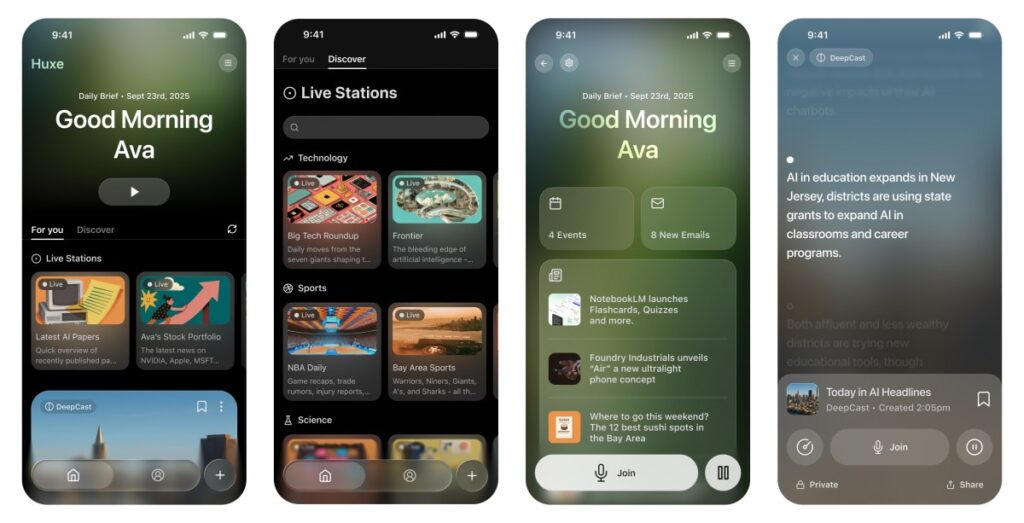 Former NotebookLM devs’ new app, Huxe, taps audio to help you with news and research