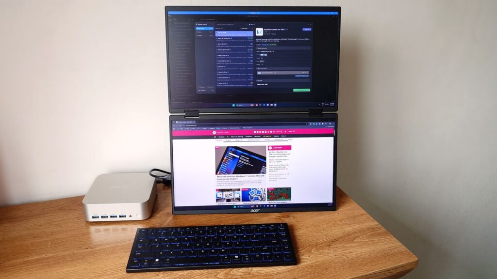 Two screens are better than one — Acer’s dual-screen portable monitor solves a problem I didn’t know I had