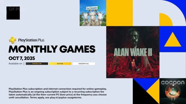 PlayStation Plus October 2025 Monthly Games Revealed