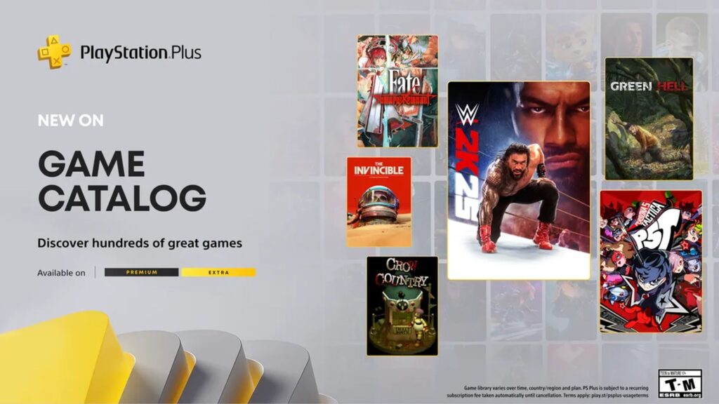 WWE 2K25, Persona 5 Tactica, and More Coming to PS Plus Extra/Premium on September 16th