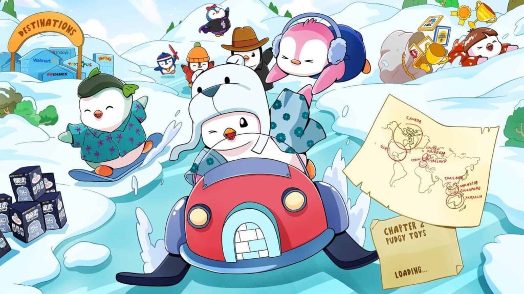 Pudgy Party Hits 1 Million Downloads, Mythos Chain Tops 112,249 Daily Active Users
