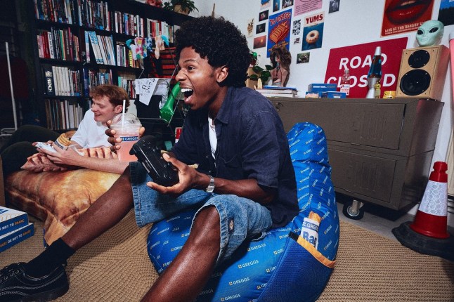 Greggs launches gamer beanbag with pockets for your sausage roll