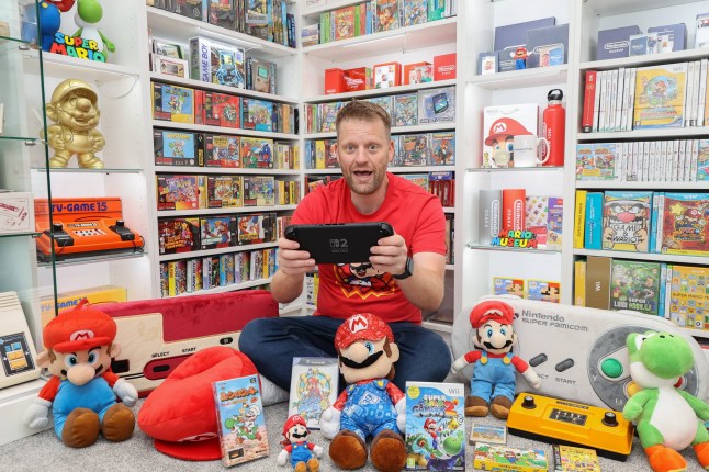 British Nintendo superfan reveals massive Super Mario collection after 40 years