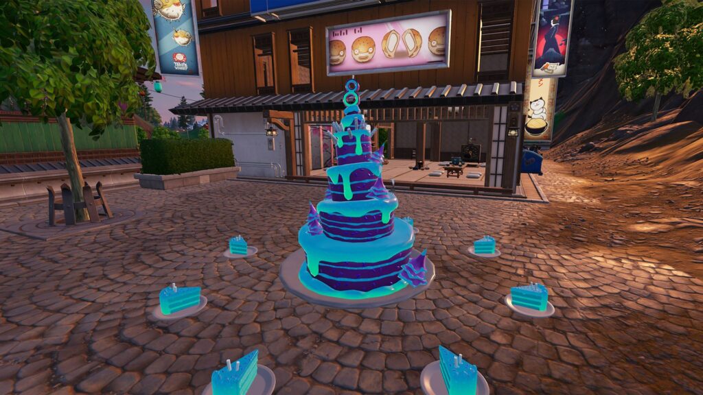 Birthday cake locations in Fortnite Chapter 6 Season 4