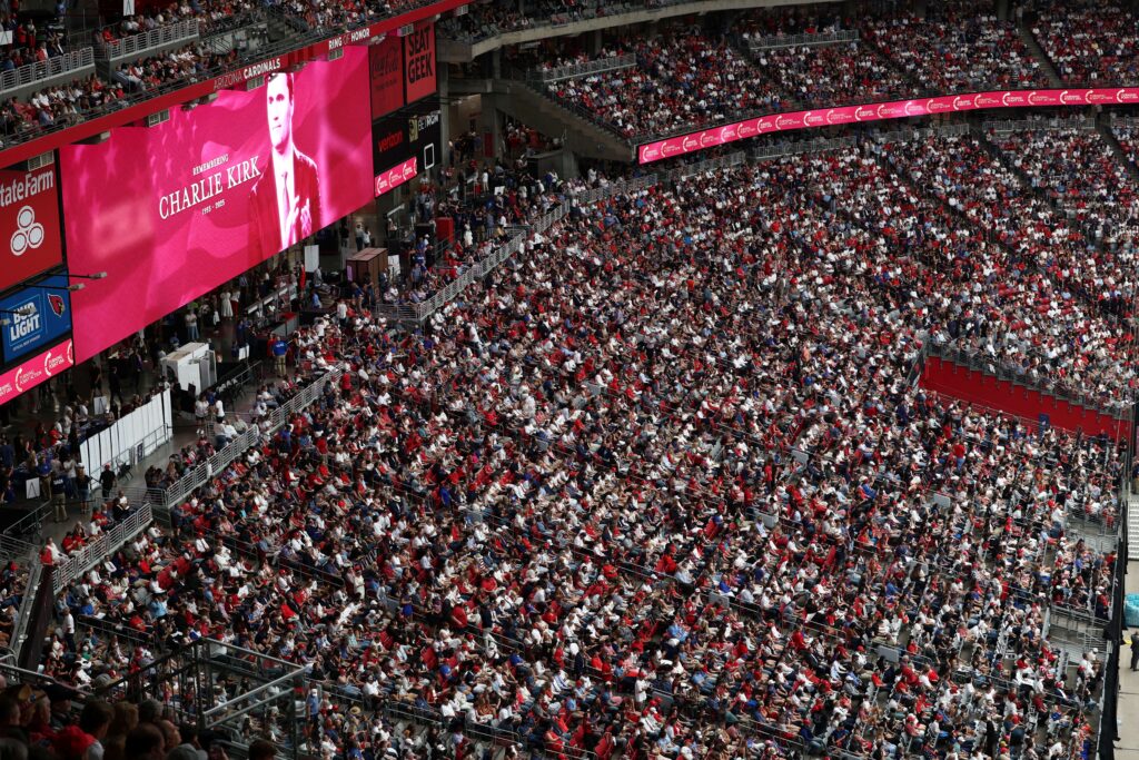 Inside Charlie Kirk’s megachurch memorial service