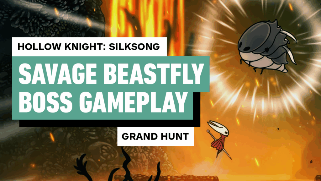Hollow Knight: Silksong Boss Fight – Savage Beastfly (Grand Hunt, Far Fields)