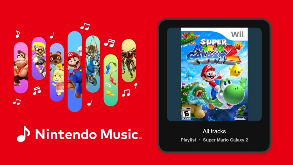 Super Mario Galaxy 2 is now on the Nintendo Music app