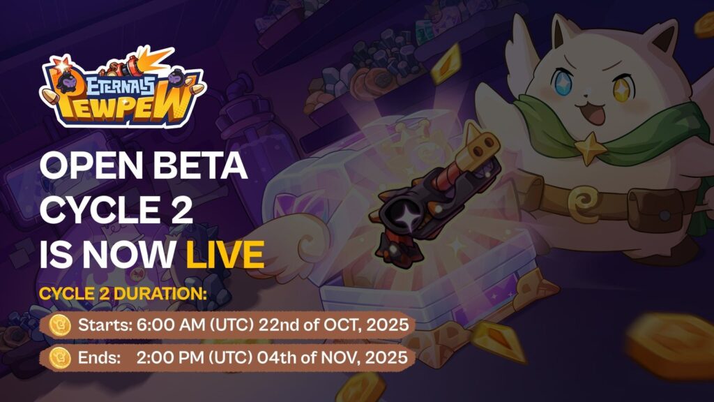 Eternals Pew Pew: Open Beta Cycle 2 Begins with B3 Partnership