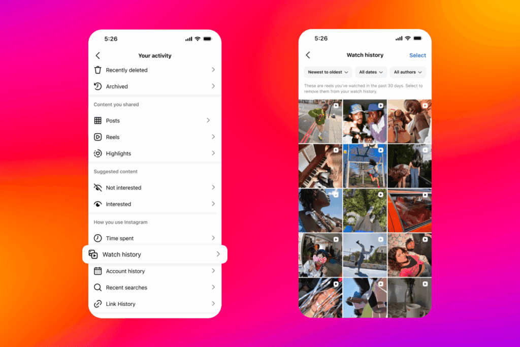 Instagram’s latest feature lets you go back see your watched Reels