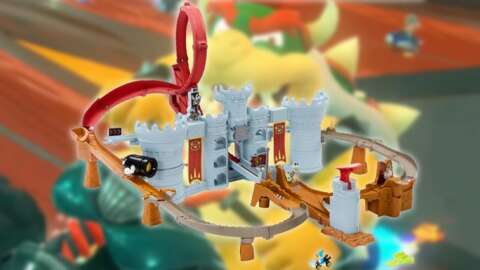 Hot Wheels Bowser’s Castle Raceway With 35-Kart Garage Is Only $50 At Amazon