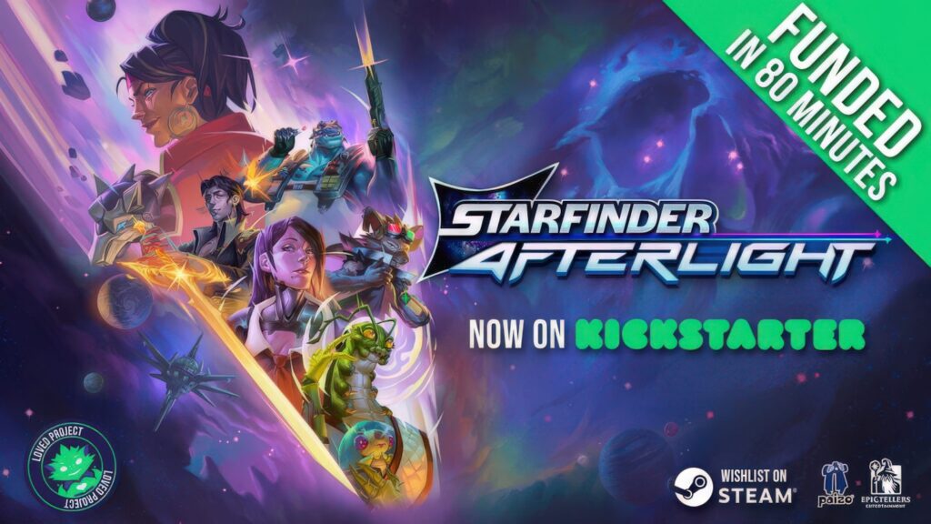 Turn-Based cRPG Starfinder: Afterlight Reaches Minimum Kickstarter Goal in 80 Minutes