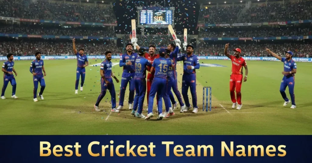 500+ Best Cricket Team Names