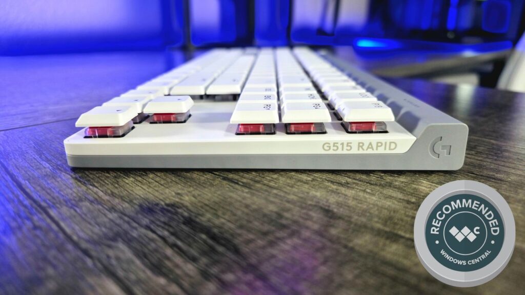 This sleek gaming keyboard brings a low-profile and magnetism to the table — as long as you can accept the wire