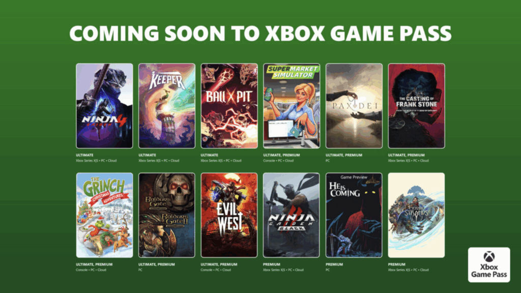 Ninja Gaiden 4, Keeper, Pax Dei, and More Added to Xbox Game Pass This Month