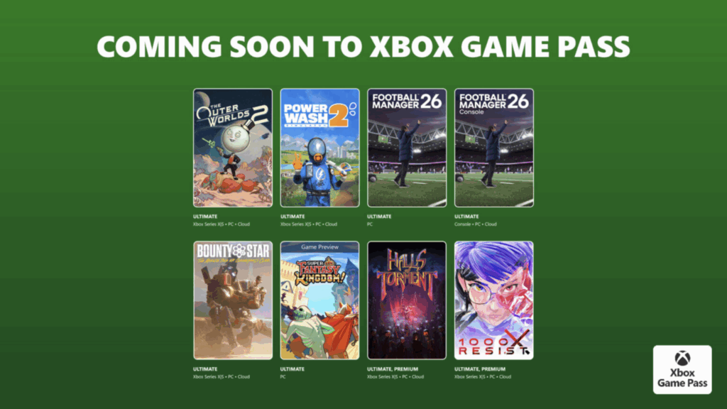The Outer Worlds 2, PowerWash Simulator 2, and 1000xResist Headline October’s Remaining Xbox Game Pass Games