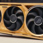 ASUS presents a RTX 5090D made of solid gold