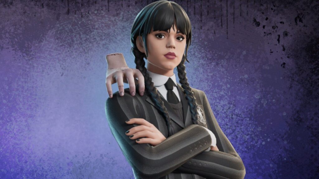 Wednesday Addams x Fortnite Skin Price & Showcase