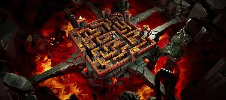 Minos’ first trailer presents a “maze-building roguelike” published by Devolver Digital and coming in 2026
