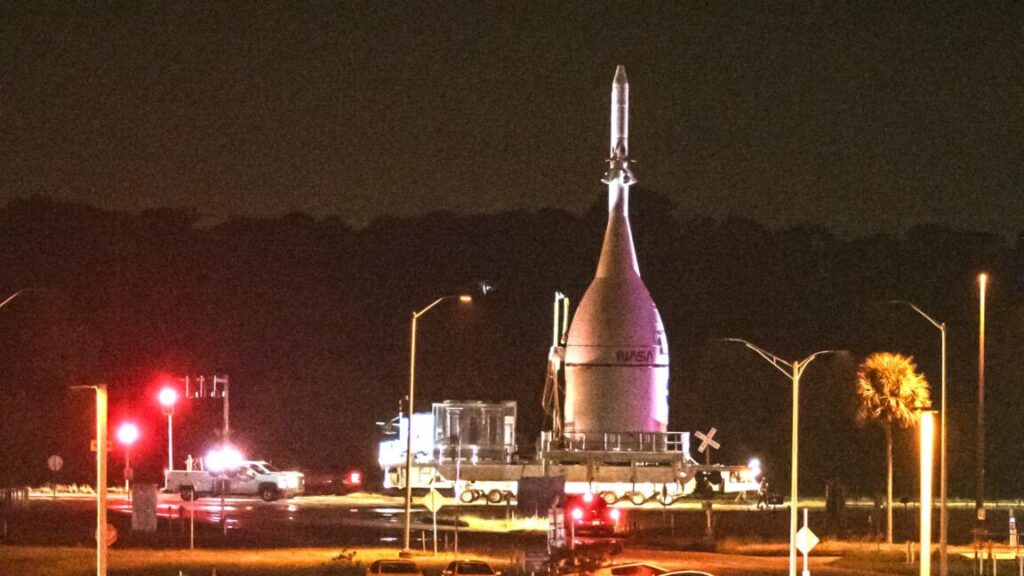 NASA’s next Moonship reaches last stop before launch pad