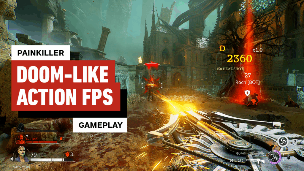 Painkiller Gameplay – 10 Minutes of DOOM-Like Action