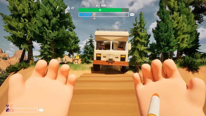 RV There Yet? is a dad-core co-op game about doing a very bad job driving home from your campervan vacation