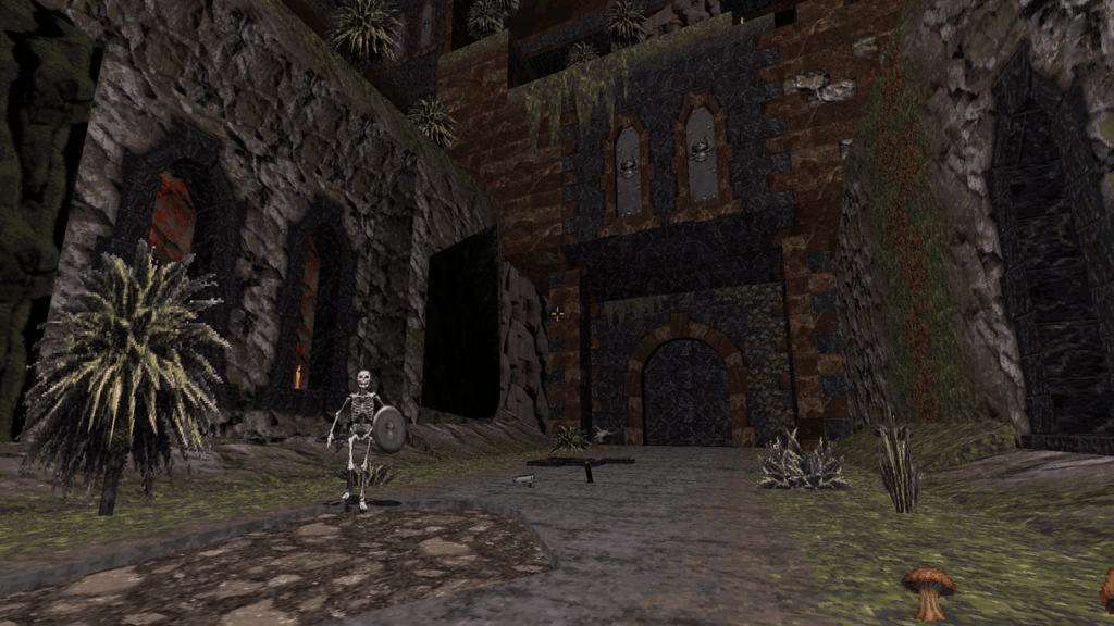 Kick ass and chew brains in Duke Nukem: Horror Castle, a spooky mod where you blast skeletons and chow down on the gooey insides of their skulls