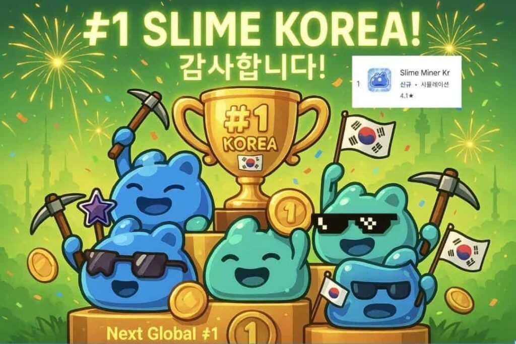 Slime Miner Korea Tops Simulation Game Charts