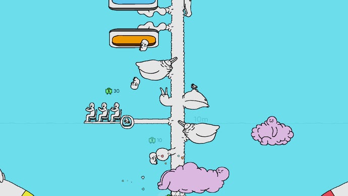 Humans birth geese who birth mutants to pay for elaborate sky mating in Tingus Goose’s Steam Next Fest demo