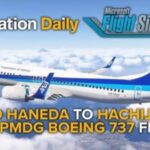 Fly With Us in Microsoft Flight Simulator 2024 on the PMDG Boeing 737 from Tokyo to Hachijojima