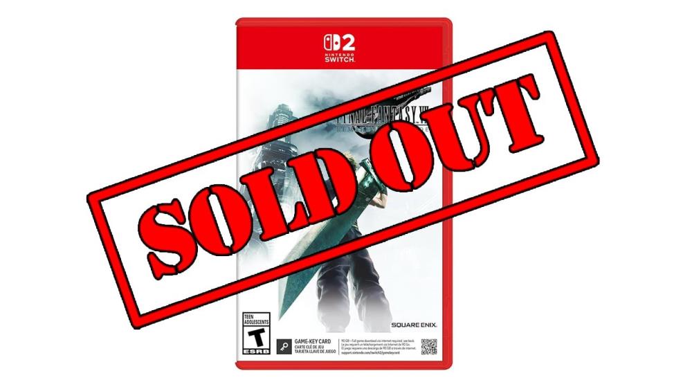 FFVII Remake Intergrade Switch 2 Physical Copies Are Sold Out At Nearly All Major US Retailers
