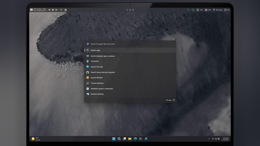 Microsoft explores bringing Linux-like top menu bar to Windows 11 with new PowerToys feature