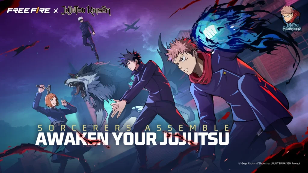 Free Fire x Jujutsu Kaisen Crossover Event Starts January 14