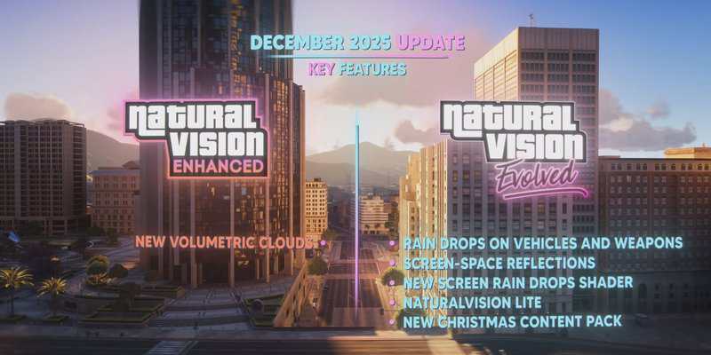 Razed Mods Shares December 2025 Trailer For Grand Theft Auto V Mod NaturalVision