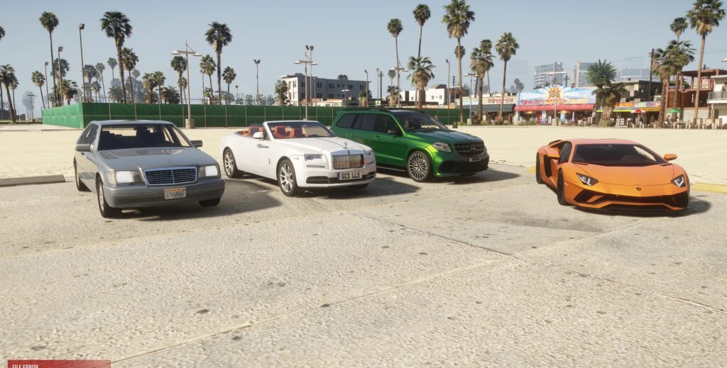 This mod adds 80 real cars to Grand Theft Auto 5 Enhanced