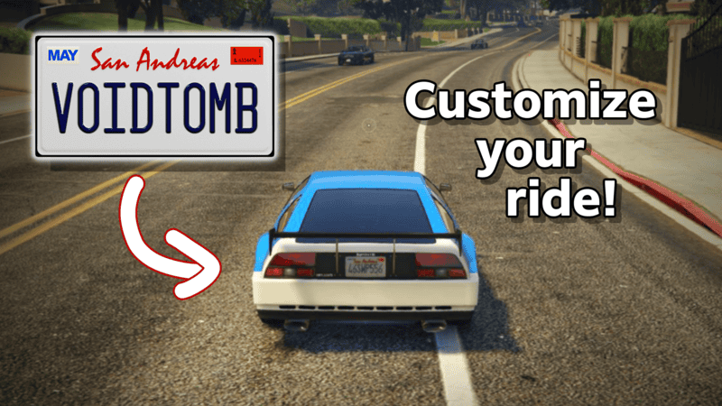 GTA Online: How to Customize a License Plate