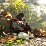 I love fantasy RPG Soulframe’s cosy start screen even though it could be a creepy piece of habit-forming design