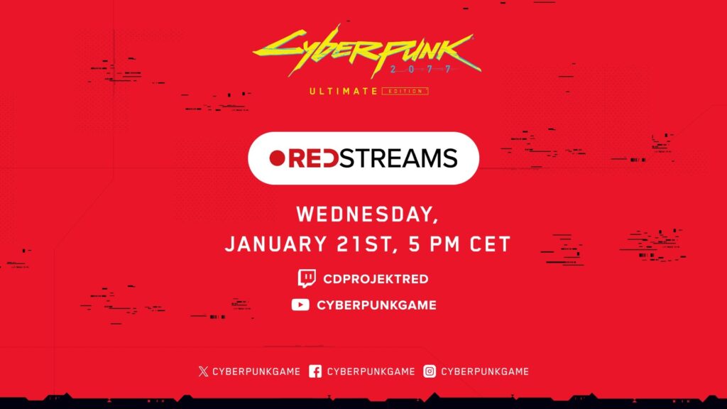 A REDstreams dedicated to the Cyberpunk 2077 card game will be broadcast on January 21