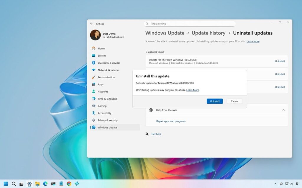 Windows 11 won’t even let some users uninstall KB5074109 — error 0x800f0905 is blocking the rollback. Try these tips to fix.