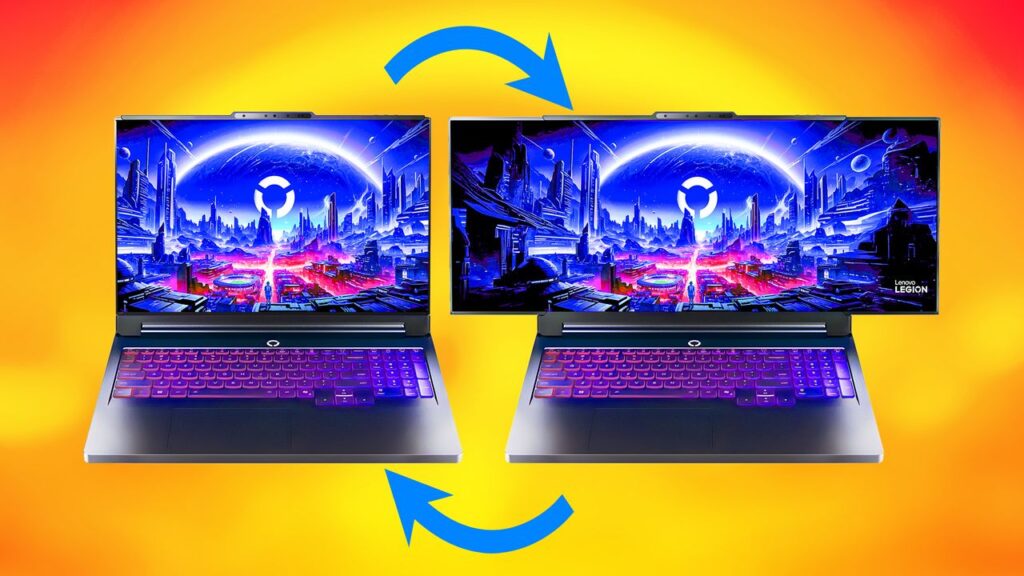 Legion Pro gaming laptop concept is a shape‑shifting OLED — goes from 16 inches to 24 inches for an ultrawide experience