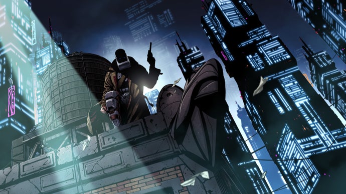 VHS-veiled Huntdown: Overtime, a retro gangland roguelite run and gunner, arrives in early access this year