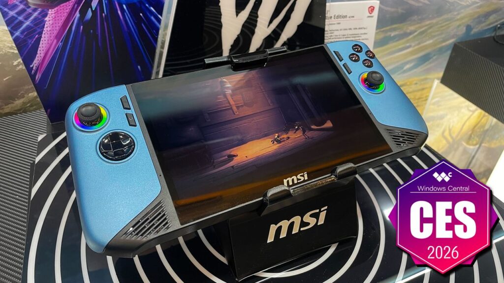 Finally, a handheld gaming PC with some color — MSI reveals the Glacier Blue Edition of the Claw 8 AI+, but good luck finding one