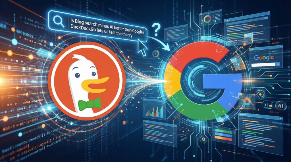Is Bing search minus AI better than Google? DuckDuckGo lets us test the theory