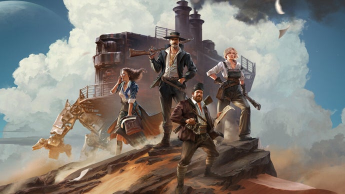 Pilot a big ol’ fort with steampunky legs in the deserty extraction shooter Sand: Raiders of Sophie when it launches in March