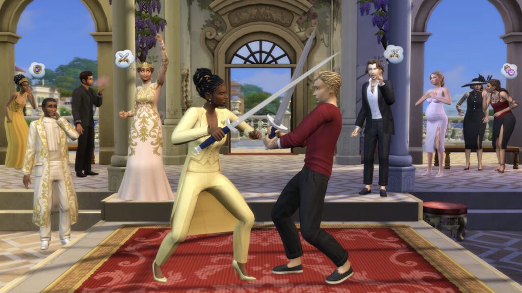 Sims 4 Royalty & Legacy expansion goes full Bridgerton with scandals aplenty