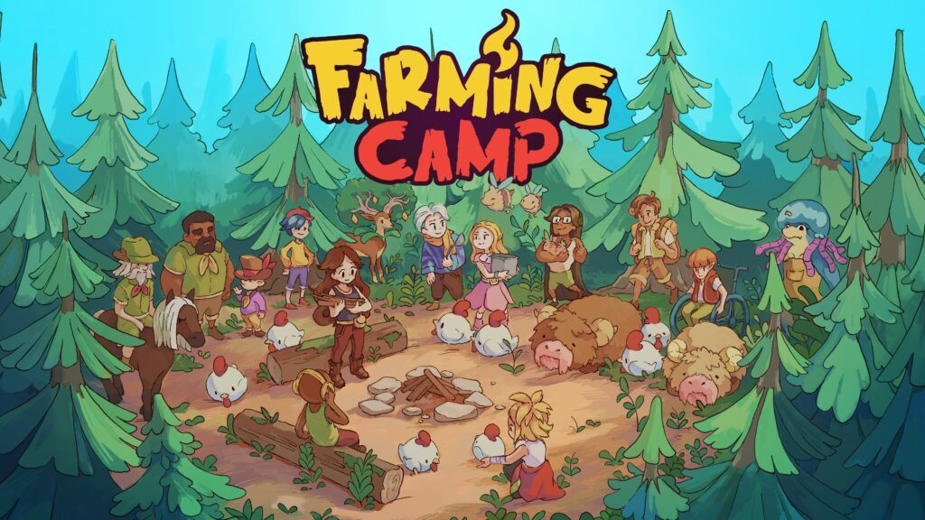 The new relaxing farm sim Farming Camp has been announced