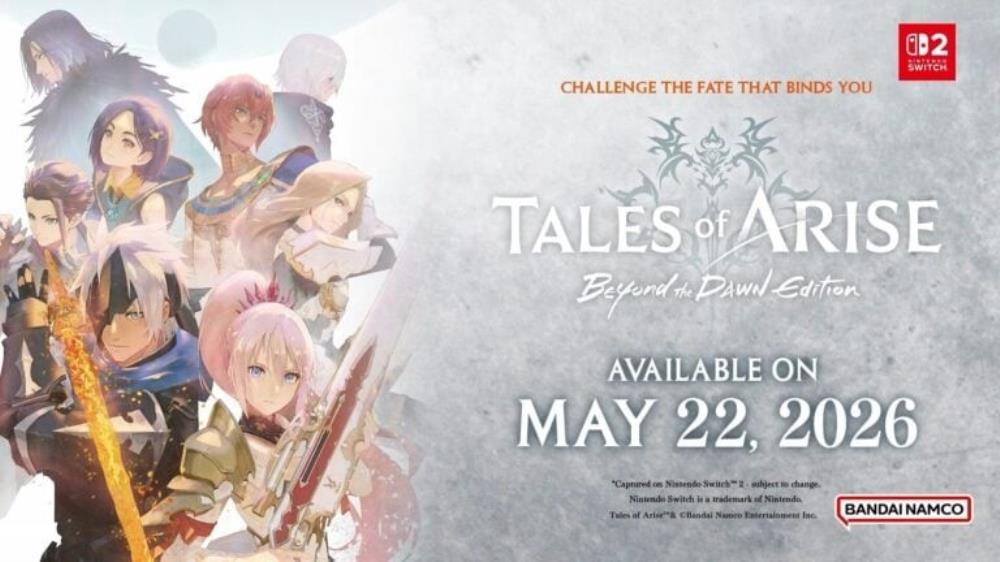 Tales of Arise: Beyond the Dawn Edition coming to Switch 2 on May 21 in Japan, May 22 worldwide
