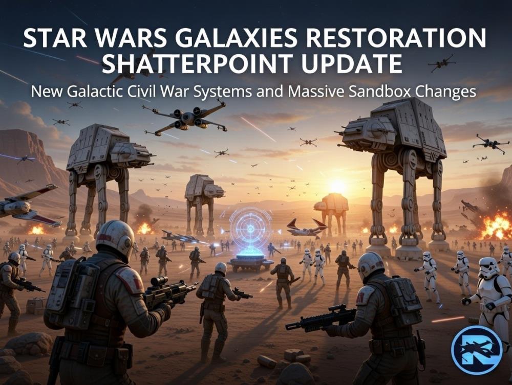 Star Wars Galaxies Restoration Shatterpoint Update Revamps Galactic Civil War